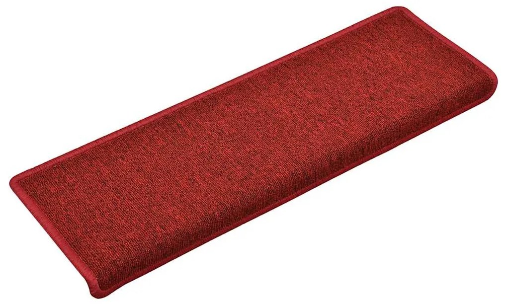 30 db lépcsőszőnyeg 65 x 21 x 4 cm bordó téglalap alakú széllel