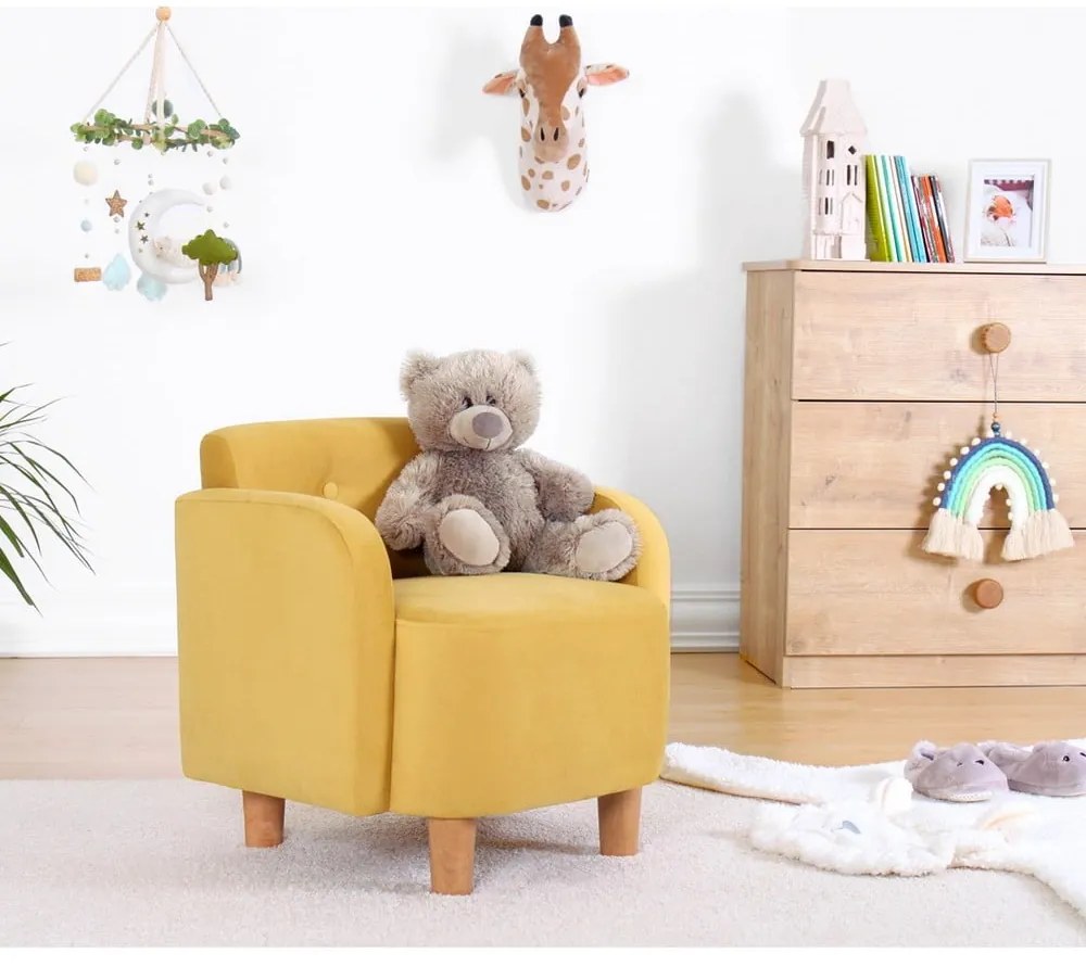 Sárga gyerek fotel Volie – Artie