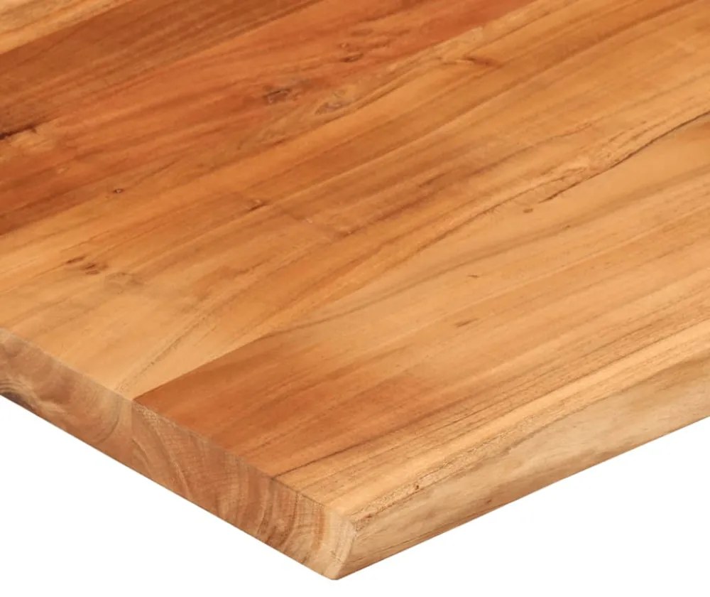 tömör akácfa téglalap alakú asztallap 90 x 80 x 2,5 cm