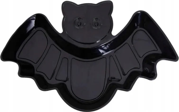 Tányér Denevér Fekete cukorka Halloween asztal édesség 1db