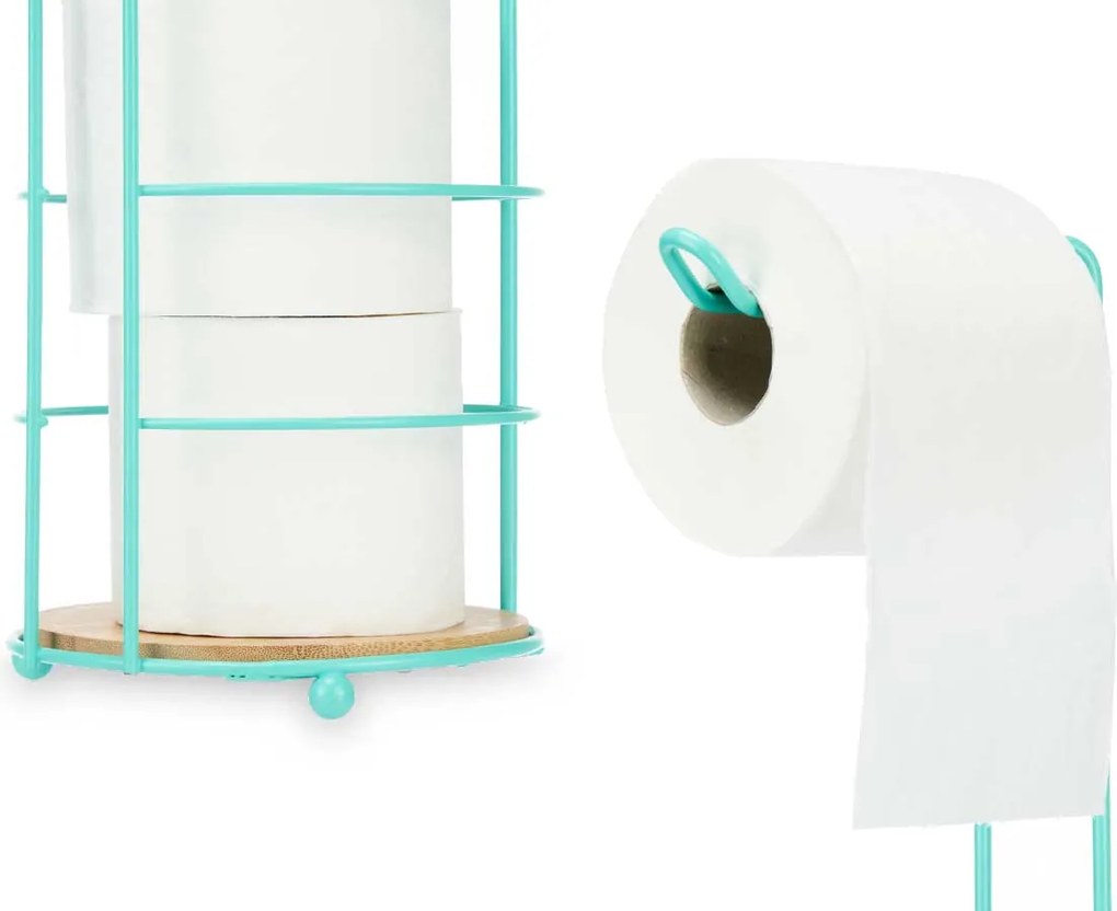 WC-papír tartó állvány Készlet menta Loft fém adagoló tartó