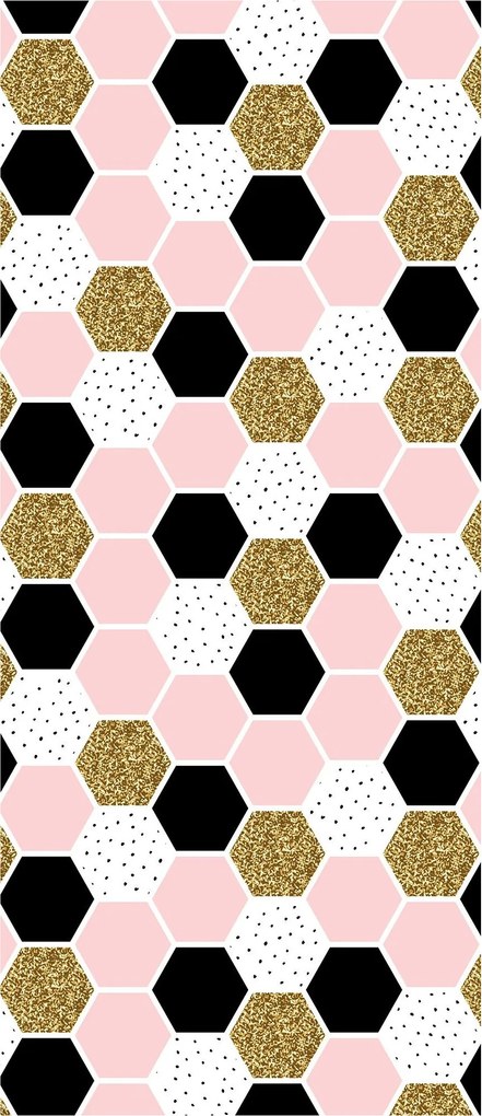 Fotótapéta Hatszög geometrikus absztrakt modern stílus 91x211 +ragasztó