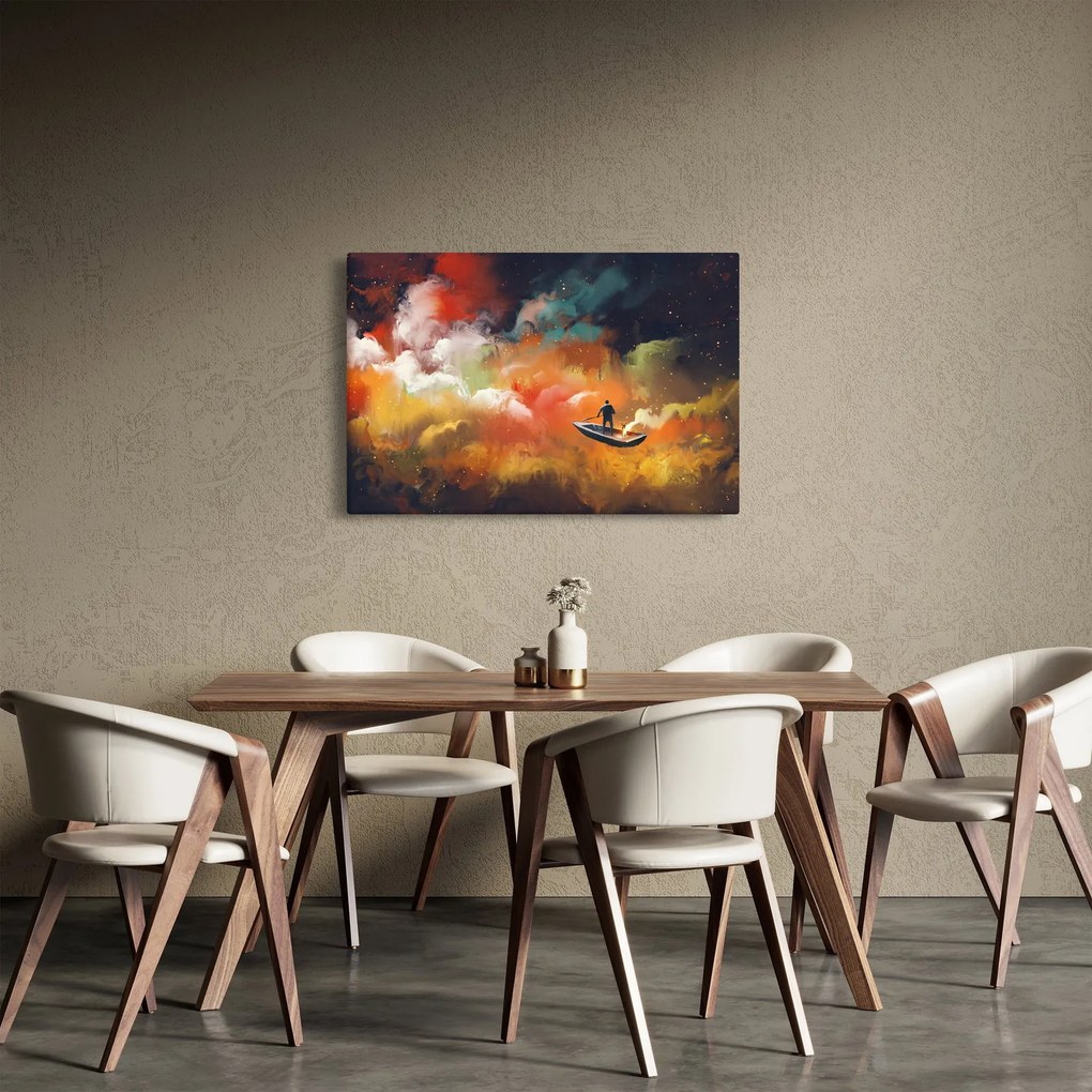 Kép - Az űrben úszó ember (90x60 cm)