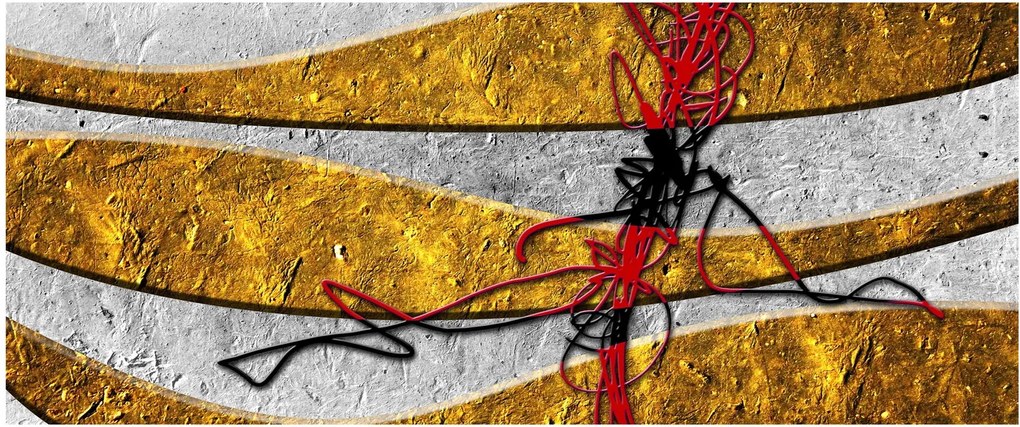 Absztrakt kép (120x50 cm)