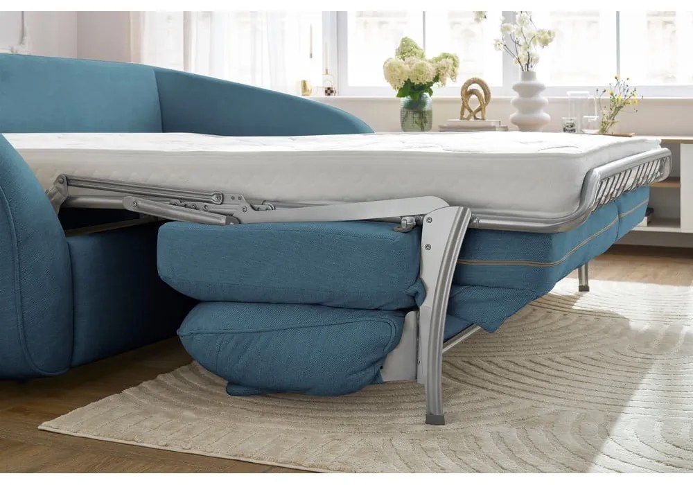 Kék kinyitható kanapé 235 cm Cezanne – Bobochic Paris