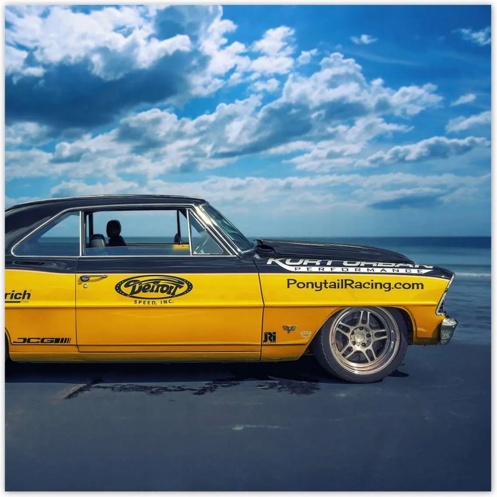 Poszter 70x70 Sárga Chevy Nova Ss