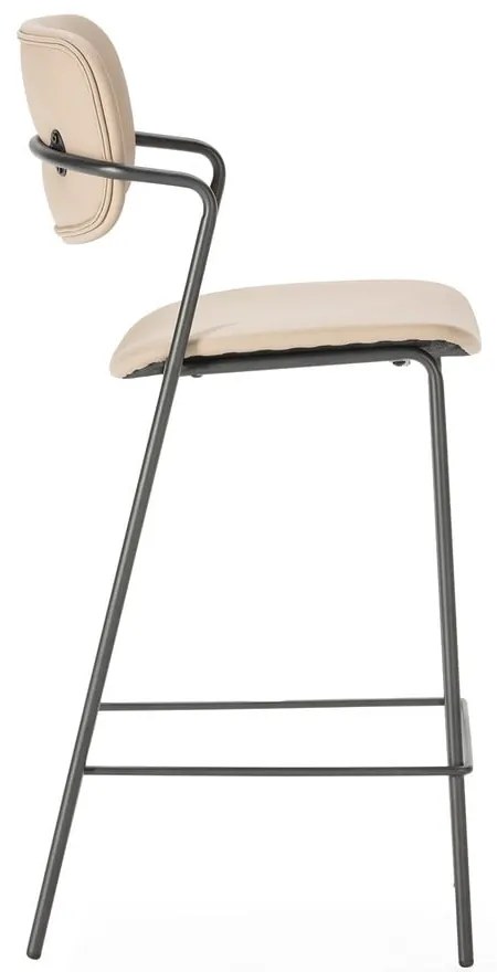 Bézs bárszék szett 2 db-os (ülésmagasság 68 cm) Maika – Marckeric