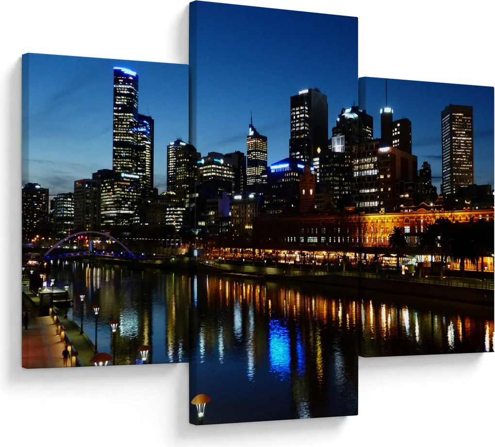 Éjszaka Melbourne-ben (90x60 cm)