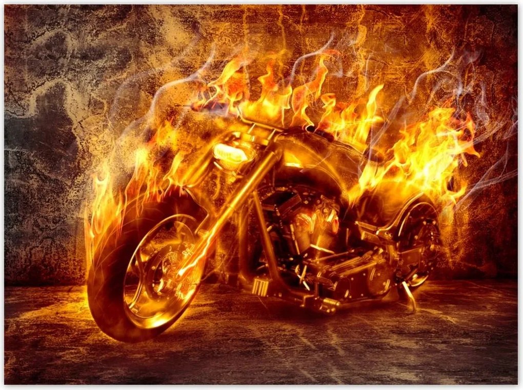 Poszterek 135x100 Chopper a tűzben