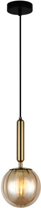 Italux RAVENA PND-2324-1 BRO+AMB Függőlámpa 1x5W/LED IP20