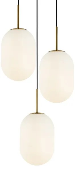 Csillár zsinóron ALIAS 3xE14/40W/230V arany