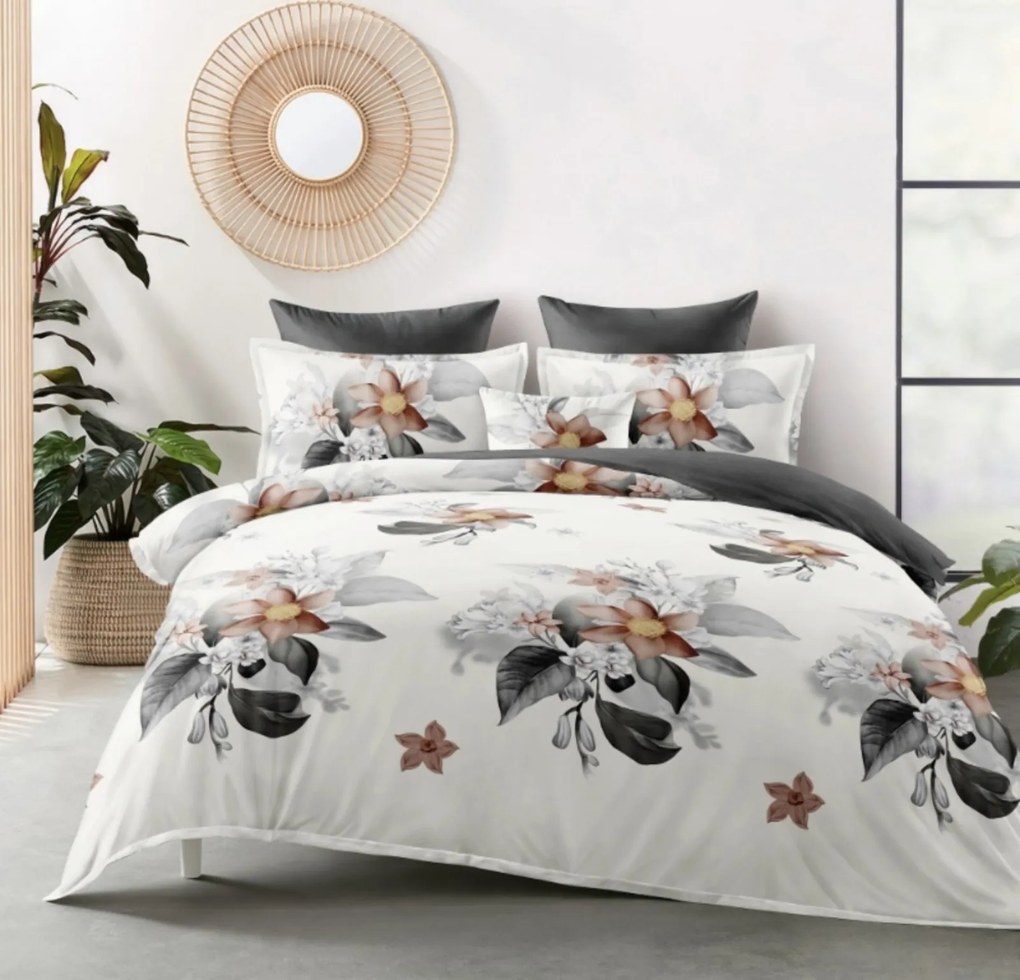 3 részes flanel ágyneműhuzat polipamut Amanda 200x140cm+90x70cm TiaHome