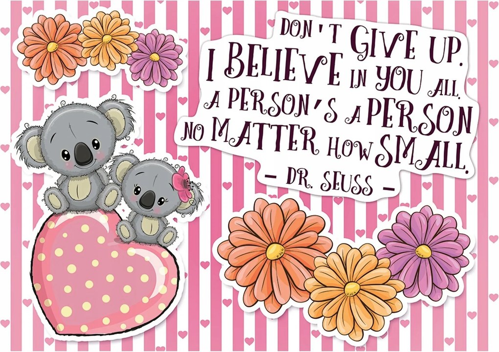 Gyerek fotótapéta aranyos macik 254 x 184