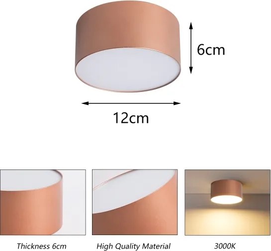 BRILAGI - LED Kültéri mennyezeti lámpatest FORIS LED/14W/230V átm. 12 cm bronz IP44