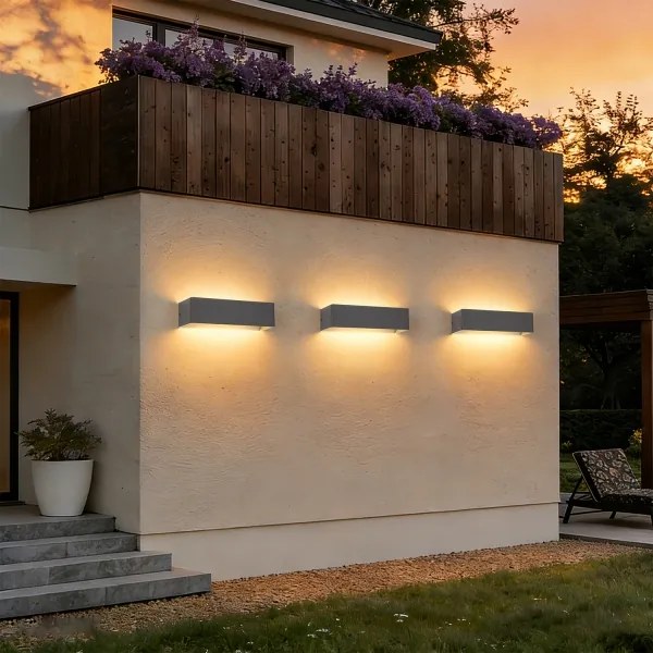 Brilagi -LED kültéri fali lámpa DONNANI LED/12W/230V 30 cm antracit IP44