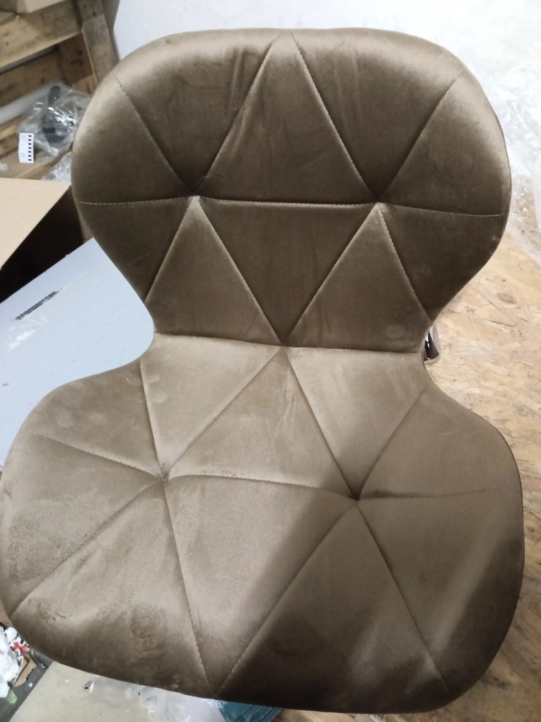 AKCIÓ Világosbarna irodai szék AVOLA VELVET II. osztály