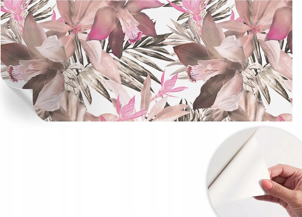 Design fali fotótapéta öntapadós Egzotikus virágok 250x104 cm