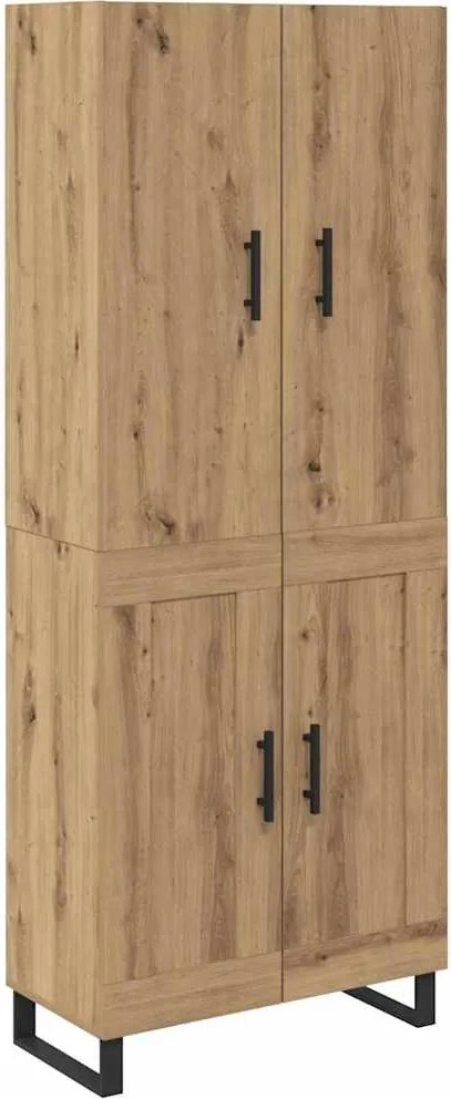 vidaXL Magasfiú 2 pcs Artisan tölgy 69,5 x 34 x 180 cm