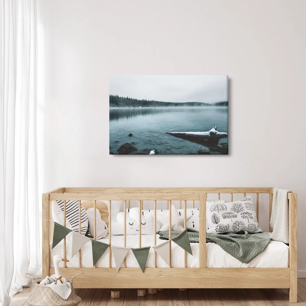 Kép - jeges északi tó (90x60 cm)