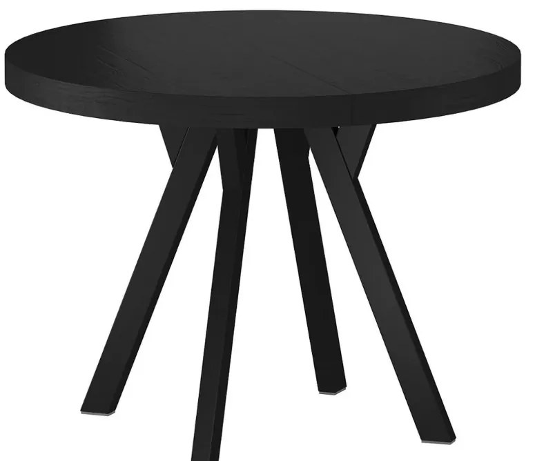 Domingo bővíthető étkezőasztal fekete 100-250cm