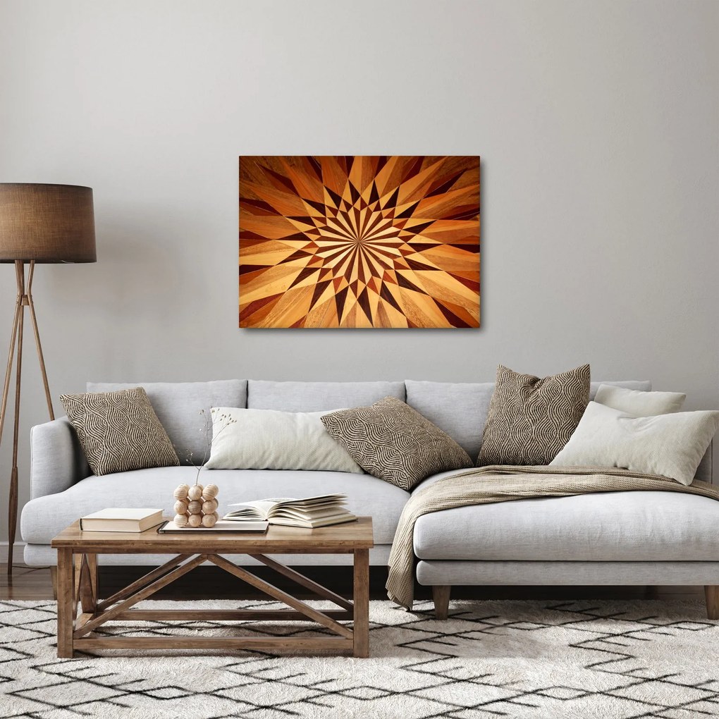 Kép - Fa kollázs (70x50 cm)