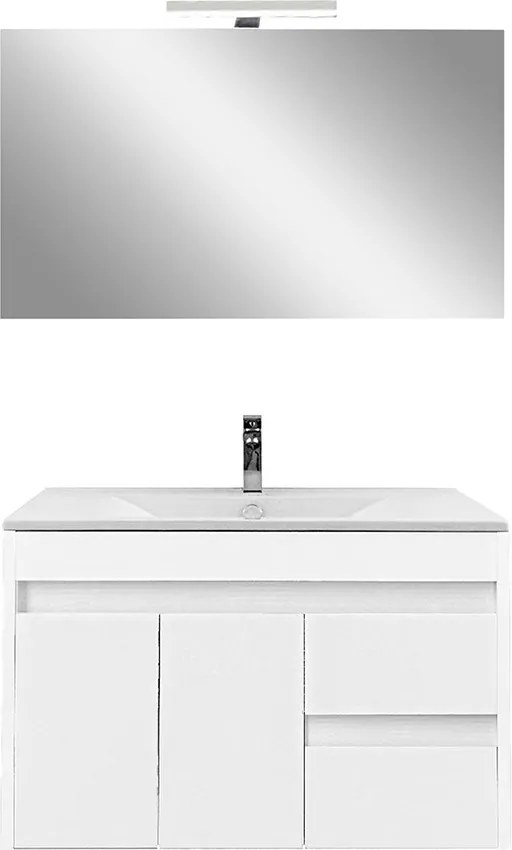 Luna Prime 80 komplett fürdőszobabútor fehér