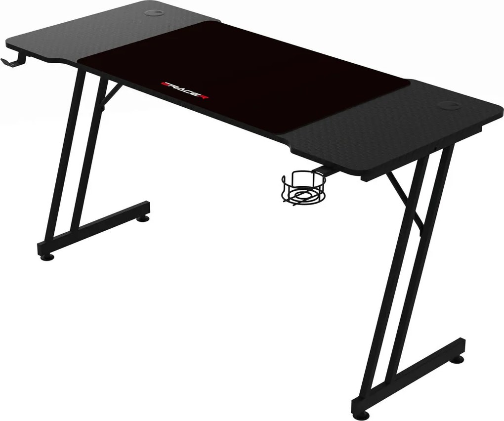 NERO karbon gamer asztal 120 × 60 cm