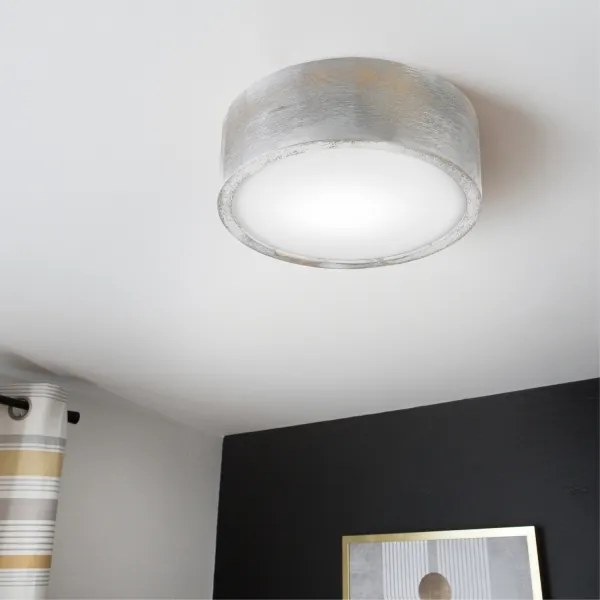 Brilagi - Mennyezeti lámpa PINO 1xE27/15W/230V fenyő/ezüst átm. 27,5 cm