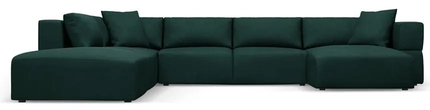 Zöld sarokkanapé (bal oldali-"U" alakú) Esther – Milo Casa