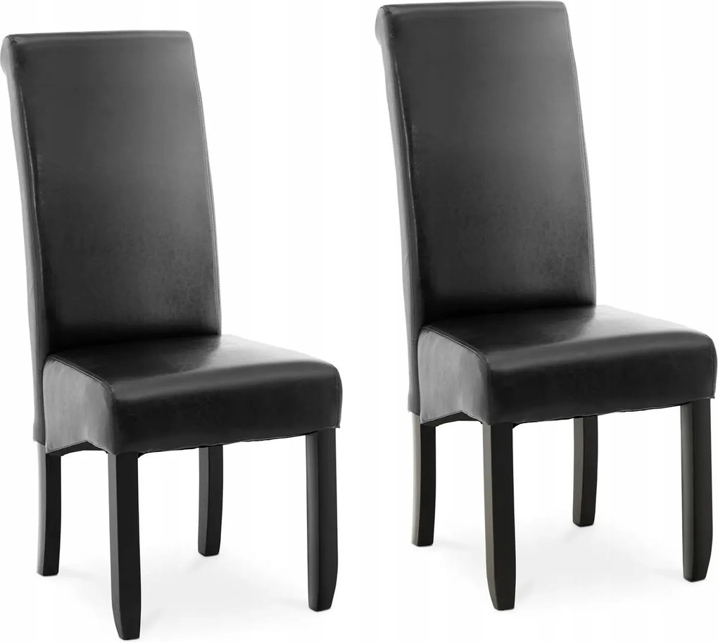 Kárpitozott szék fekete ökobőr 2 db Fromm Starck STAR_CON_52