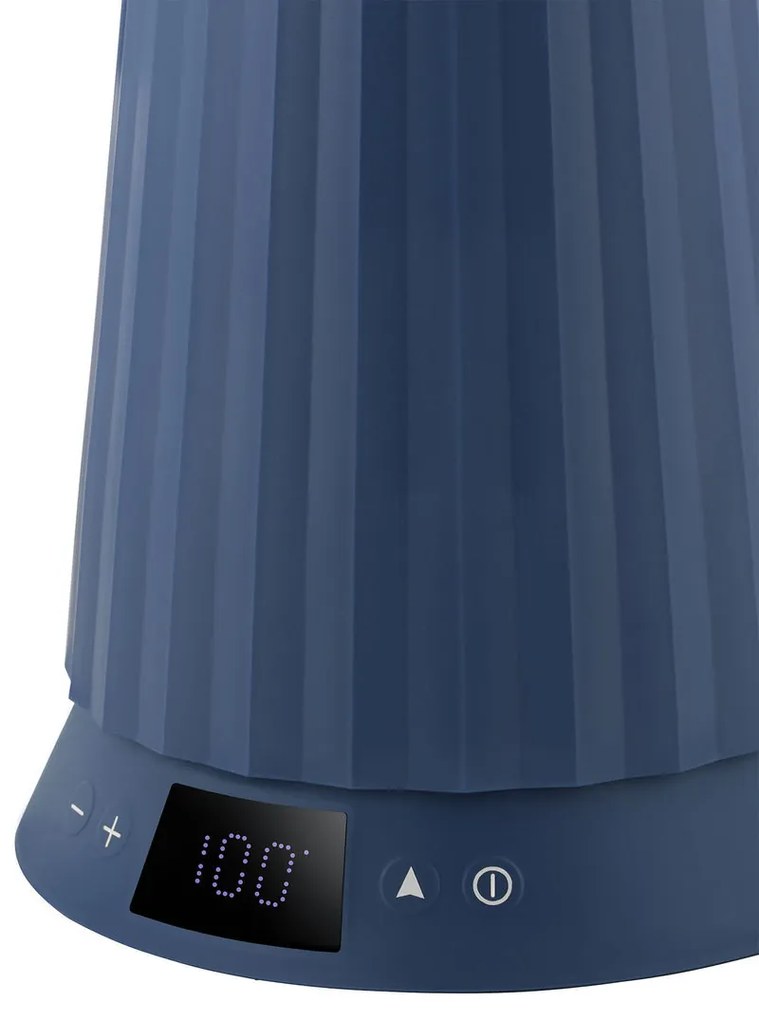 Plissé 1,7 literes elektromos vízforraló vízhőmérséklet-szabályozással, kék - Alessi