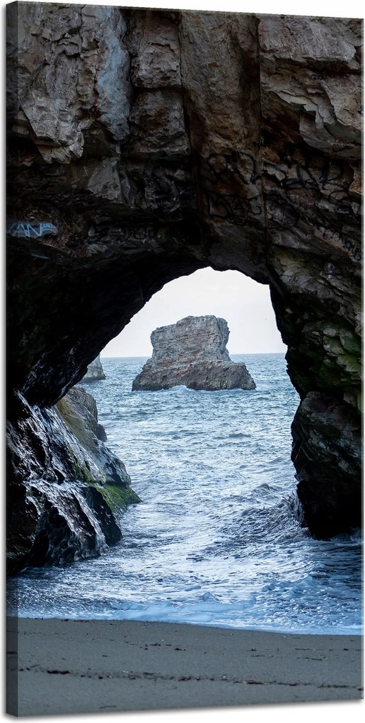 Vászonkép Természet Tenger Sziklaív 40x80 cm