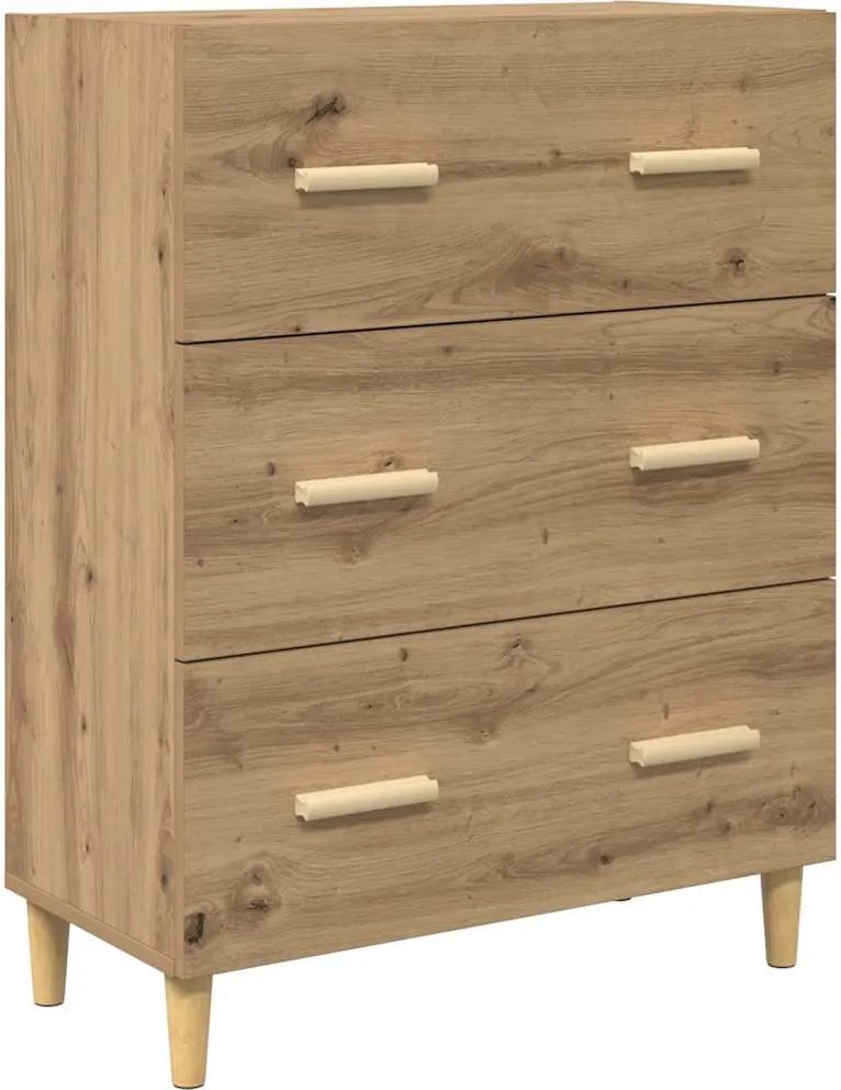 vidaXL Széf Artisan tölgy 69,5 x 34 x 90 cm Faanyag
