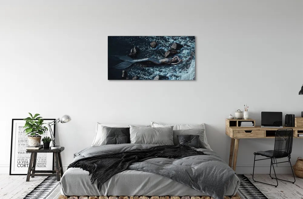 Canvas képek tenger sziréna 100x50 cm