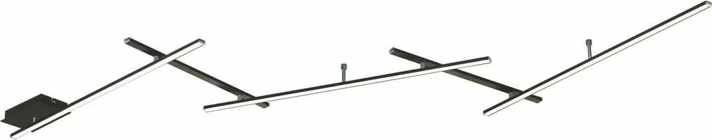 TRIO 674610532 INDIRA Modern LED Mennyezeti Lámpa Fekete LED IP20