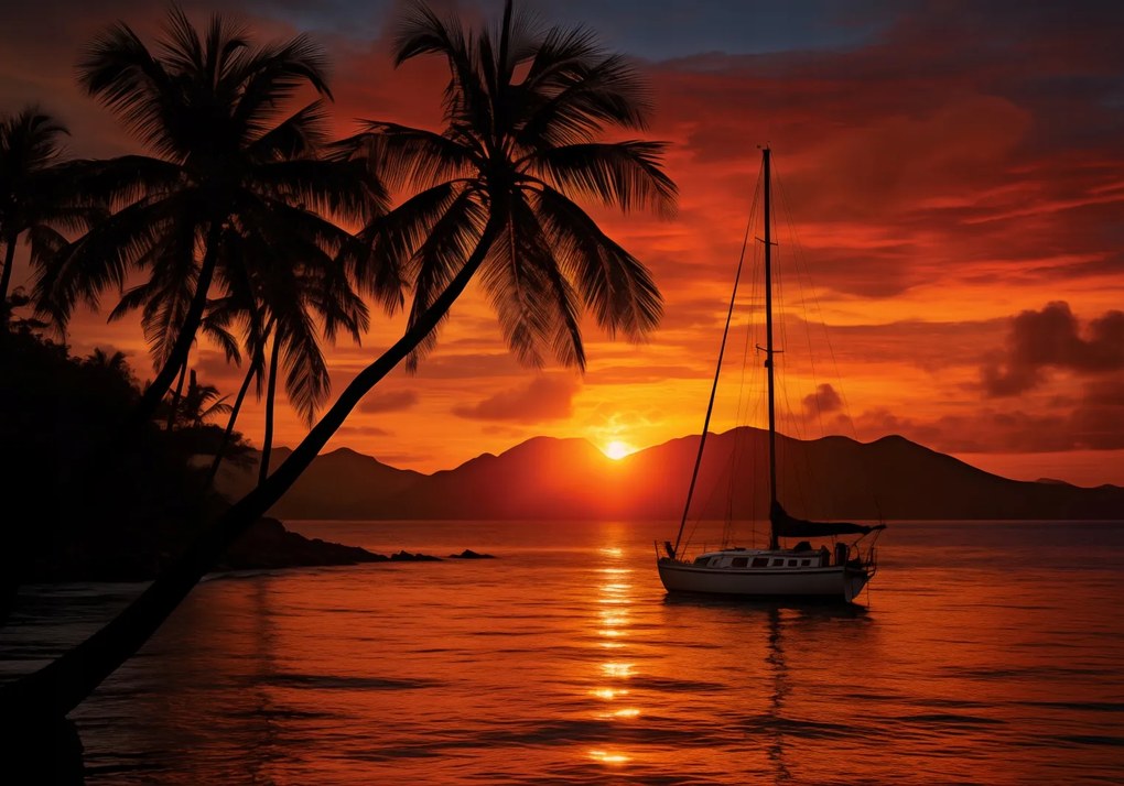 Poszter 66,5x46,5cm Trópusi Nyugat