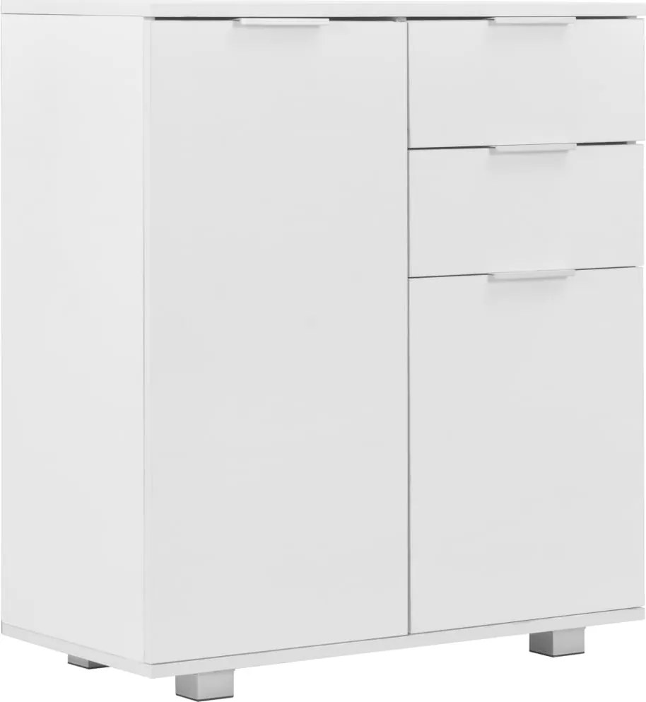 vidaXL magasfényű fehér szerelt fa tálalószekrény 71 x 35 x 80 cm