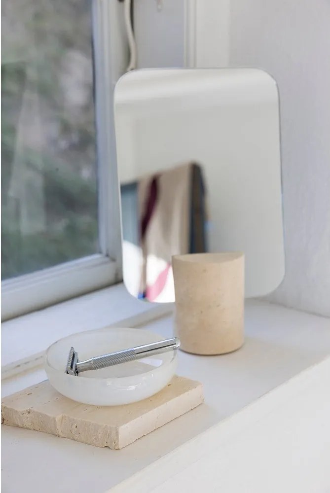 Krémszínű üveg szappantartó Opal – Mette Ditmer Denmark