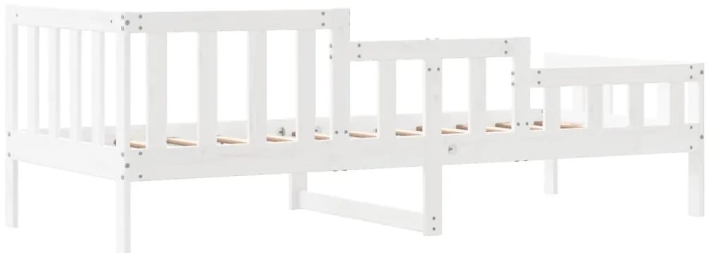 fehér tömör fenyőfa kanapéágy matrac nélkül 90 x 200 cm