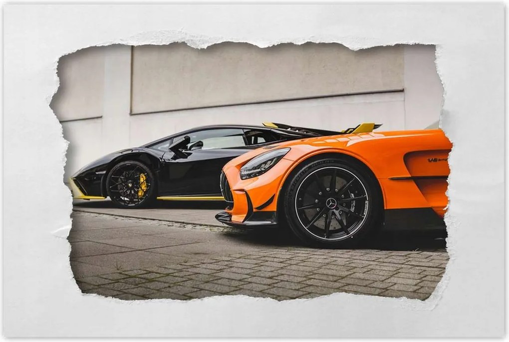 Poszterek 90x60 Mercedes V8 Biturbo Auto