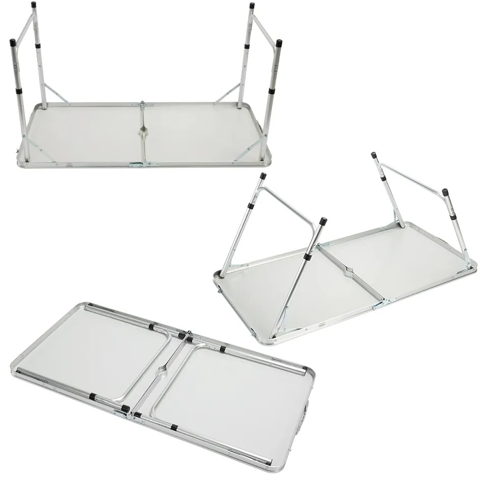 Casaria® Összecsukható kempingasztal - szürke