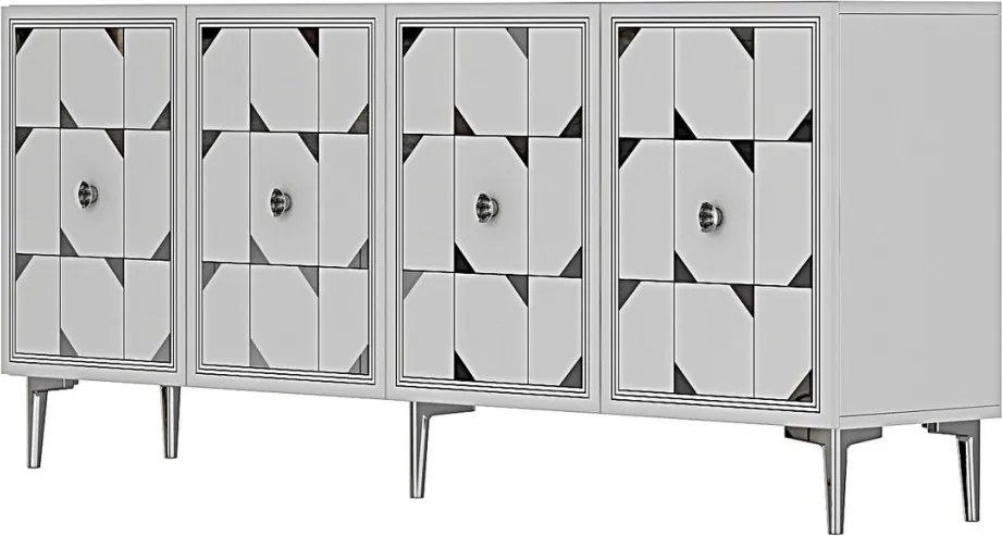 Moka 180 - White, Silver