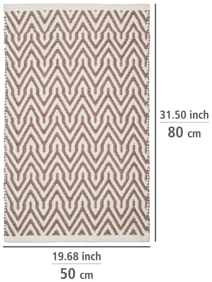 Bézs újrahasznosított műanyag fürdőszobai kilépő 50x80 cm Altai – Wenko