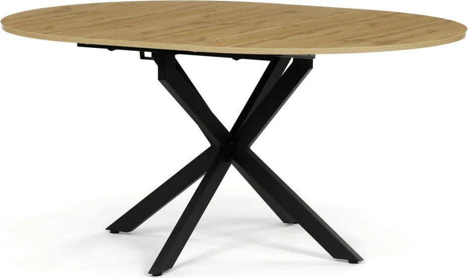 Étkezőasztal bővíthető 120–160 × 120 cm melamin tölgy OAK