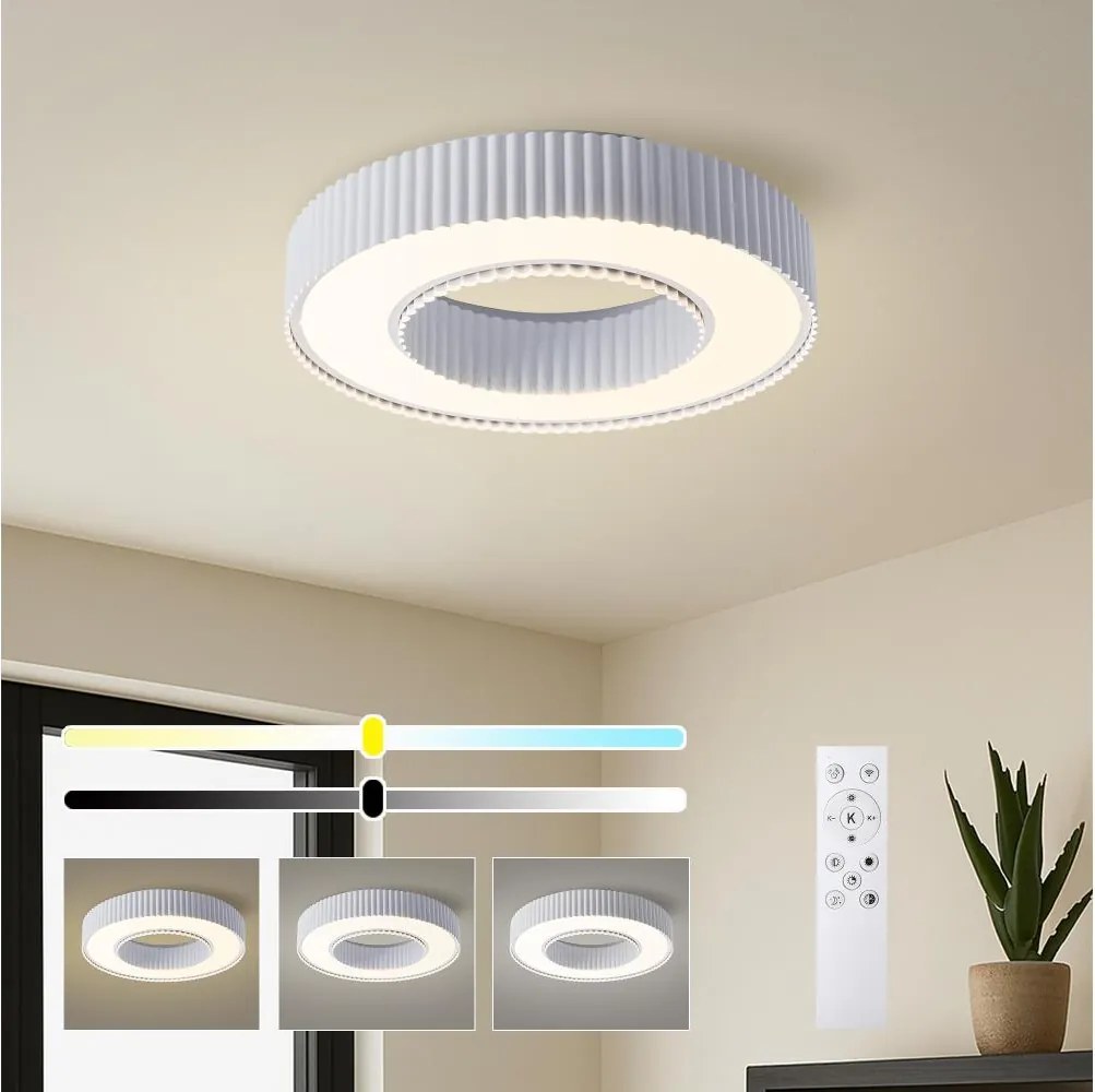 Brilagi - LUMIX LED dimmelhető mennyezeti lámpa LED/48W/230V 3000-6000K fehér Ø 50 cm + távirányító