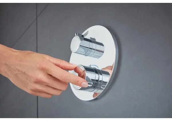 GROHE 24076000 - GROHTHERM termosztátos zuhanycsaptelep, fényes króm