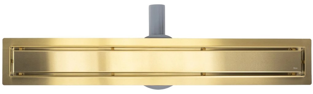 Rea Neox Pro, 100 cm-es vízelvezető csatorna 360 fokban forgó szifonnal, arany matt, REA-G2850