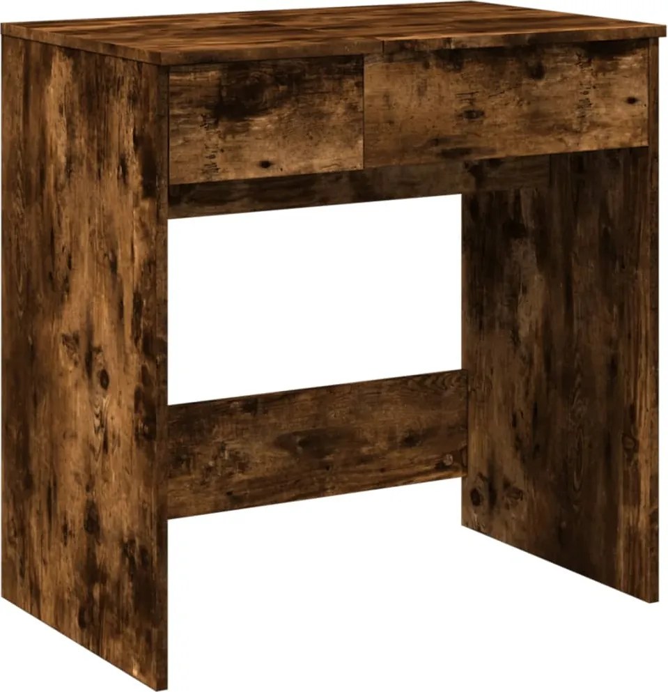 vidaXL füstös tölgy színű fésülködőasztal tükörrel 73 x 46,5 x 120 cm