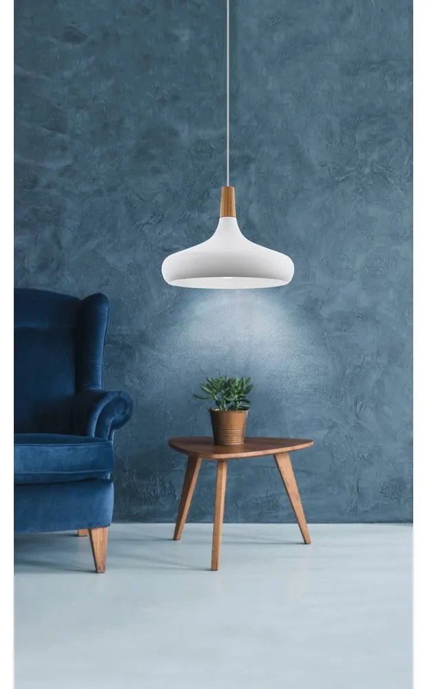 Fehér függőlámpa fém búrával ø 40 cm SABINAR – EGLO