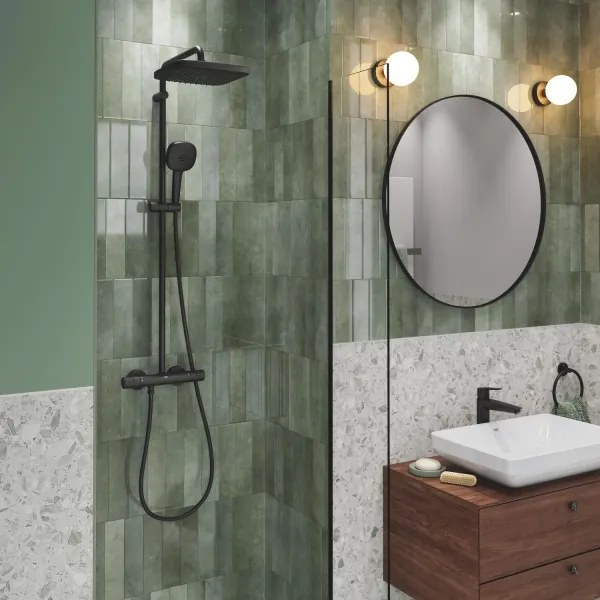 GROHE 266962431 - VITALIO COMFORT 250 zuhanyrendszer 250 × 250 mm fekete